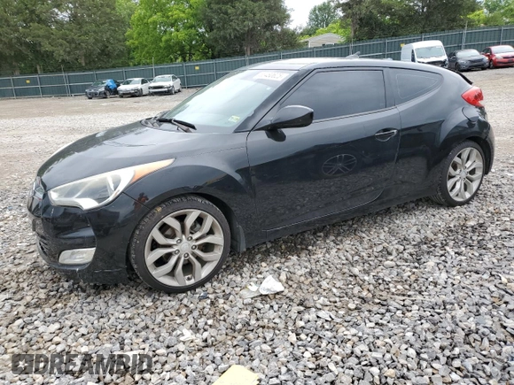 2012 Hyundai Veloster w/Black Int with VIN KMHTC6AD0CU059003, listed as a Copart auction lot 58480625 with 133,137 mi miles and Salvage title. Bid and sale history available at DreamBid. Image 1.