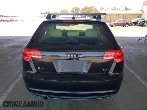 2013 Audi A3 Premium Plus with VIN WAUKJAFM0DA030456, listed as a Copart auction lot 60931685 with 107,250 mi miles and Salvage title. Bid and sale history available at DreamBid. Image 6.
