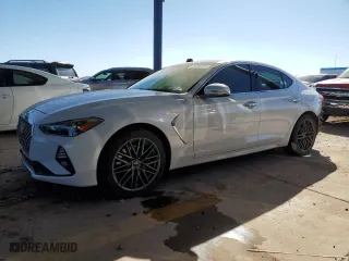2019 Genesis G70 2.0T Advanced with VIN KMTG34LA9KU022786, listed as a Copart auction lot 43960045 with 37,319 mi miles and Salvage Title. Bid and sale history available at carsss.com. Image 1.