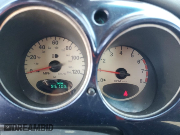 2005 Chrysler PT Cruiser Touring with VIN 3C4FY58B85T554807, listed as a Copart auction lot 57623825 with 95,105 mi miles and Clean title. Bid and sale history available at DreamBid. Image 9.