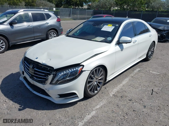 2016 Mercedes-Benz S-Class S 550 with VIN WDDUG8FB0GA213495, listed as a IAAI auction lot 41735650 with 84,213 mi miles. Bid and sale history available at carsss.com. Image 17.