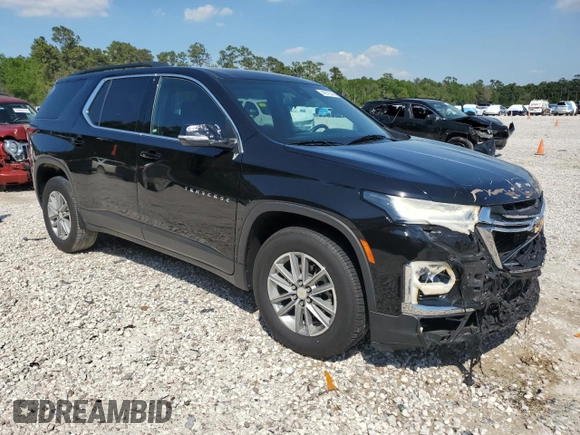 2023 Chevrolet Traverse LT with VIN 1GNERHKW3PJ185622, listed as a Copart auction lot 49978345 with 56,301 mi miles and Salvage title. Bid and sale history available at DreamBid. Image 4.