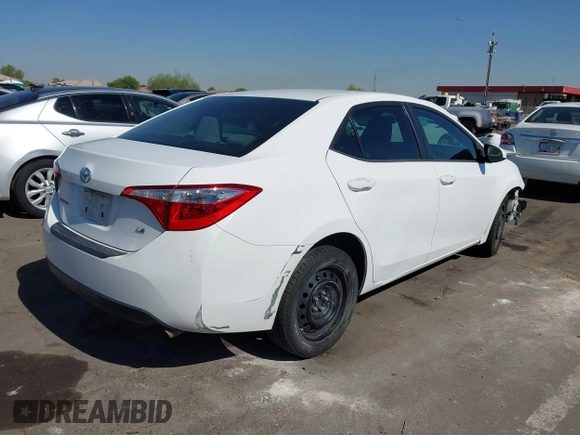 2016 Toyota Corolla L with VIN 2T1BURHEXGC681186, listed as a IAAI auction lot 42528607 with 98,487 mi miles and . Bid and sale history available at DreamBid. Image 4.