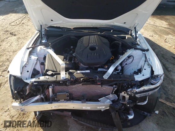 2023 Genesis G70 2.0T with VIN KMTG34TA2PU127340, listed as a Copart auction lot 75685363 with 8,201 mi miles and Non Repairable. Bid and sale history available at DreamBid. Image 11.
