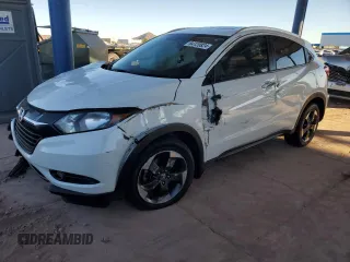 2018 Honda HR-V EX-L Navi with VIN 3CZRU5H75JM705282, listed as a Copart auction lot 84120824 with 111,628 mi miles and Salvage Title. Bid and sale history available at carsss.com. Image 1.