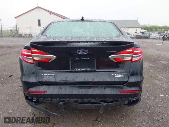 2019 Ford Fusion Titanium with VIN 3FA6P0D92KR125864, listed as a IAAI auction lot 42425422 with 109,340 mi miles and . Bid and sale history available at DreamBid. Image 16.