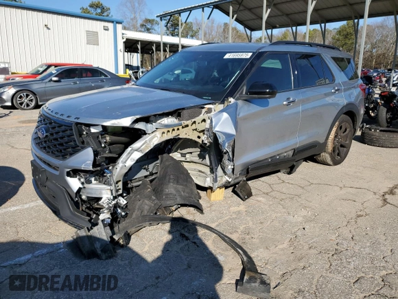 2023 Ford Explorer ST-Line with VIN 1FMSK7KH9PGB73219, listed as a Copart auction lot 41695975 with 12,172 mi miles and Salvage Title. Bid and sale history available at carsss.com. Image 1.