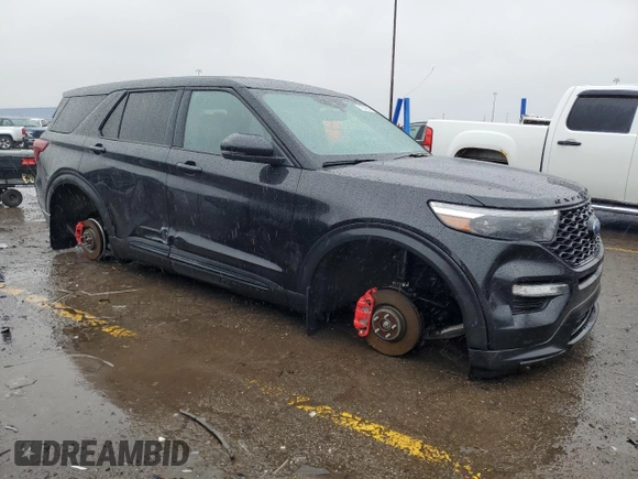2022 Ford Explorer ST z VIN 1FM5K8GC7NGA49592, wystawiony jako Copart lot #51261825 z przebiegiem Nie podano mil oraz Czysty tytuł • Clean title. Historia ofert i sprzedaży dostępna na DreamBid. Obrazek 4.