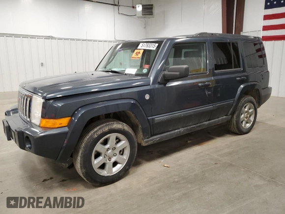 2007 Jeep Commander Sport z VIN 1J8HG48N47C638081, wystawiony jako Copart lot #51793315 z przebiegiem Nie podano mil oraz Szkoda całkowita • Salvage title. Historia ofert i sprzedaży dostępna na DreamBid. Obrazek 1.