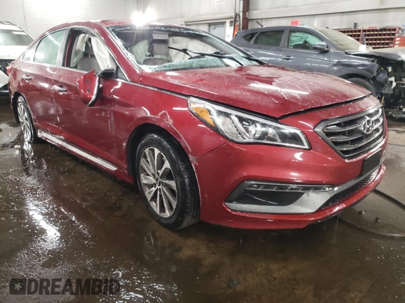 2015 Hyundai Sonata Sport with VIN 5NPE34AF1FH104032, listed as a Copart auction lot 87837255 with 151,079 mi miles and Non repairable. Bid and sale history available at DreamBid. Image 4.