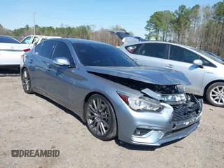 2018 Infiniti Q50 Sport with VIN JN1EV7AP5JM355948, listed as a IAAI auction lot 41872081 with 68,178 mi miles and . Bid and sale history available at carsss.com. Image 1.