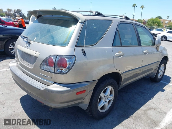 2001 Lexus RX 300 with VIN JTJGF10U210091521, listed as a IAAI auction lot 42761347 with 212,496 mi miles and . Bid and sale history available at DreamBid. Image 4.