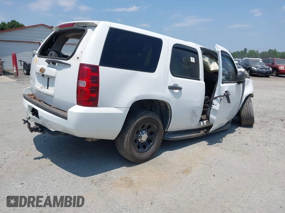 2013 Chevrolet Tahoe Commercial with VIN 1GNLC2E08DR216213, listed as a IAAI auction lot 37406061 with Not provided miles and . Bid and sale history available at DreamBid. Image 4.