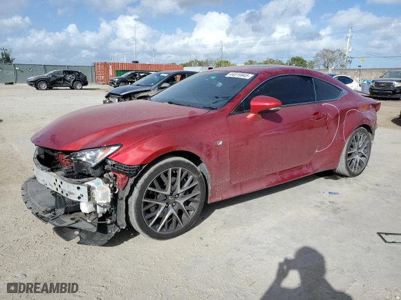 2017 Lexus RC with VIN JTHSM5BCXH5003177, listed as a Copart auction lot 44619945 with 84,614 mi miles and Salvage Title. Bid and sale history available at carsss.com. Image 1.