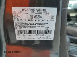 2010 Mercury Mariner с VIN 4M2CN8B79AKJ08026, выставлен на аукционе Copart как лот 53086515 с пробегом 224 250 миль миль и Чистый • Clean title. История ставок и продаж доступна на DreamBid. Изображение 13.