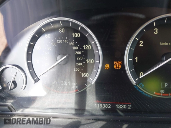 2014 BMW 5 Series 528i with VIN WBA5A5C50ED508666, listed as a IAAI auction lot 41776222 with 119,382 mi miles. Bid and sale history available at carsss.com. Image 7.