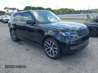 2025 Land Rover Range Rover z VIN SALKP9F41SA262215, wystawiony jako IAAI lot #42170509 z przebiegiem 6 773 mil mil oraz . Historia ofert i sprzedaży dostępna na DreamBid. Obrazek 1.