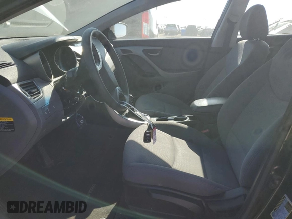2015 Hyundai Elantra SE with VIN 5NPDH4AE3FH560618, listed as a Copart auction lot 56199255 with 43,760 mi miles and Salvage title. Bid and sale history available at DreamBid. Image 7.