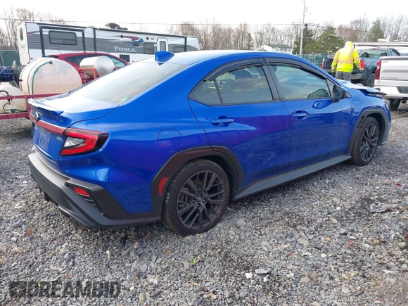 2023 Subaru WRX Premium with VIN JF1VBAF63P9803317, listed as a IAAI auction lot 41922552 with 21,952 mi miles and . Bid and sale history available at DreamBid. Image 4.