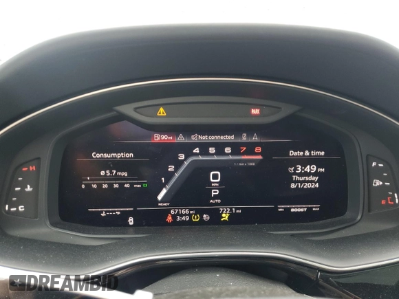 2020 Audi SQ7 z VIN WA1VWAF74LD012965, wystawiony jako Copart lot #64634414 z przebiegiem 67 166 mil mil oraz Szkoda całkowita • Salvage title. Historia ofert i sprzedaży dostępna na DreamBid. Obrazek 9.