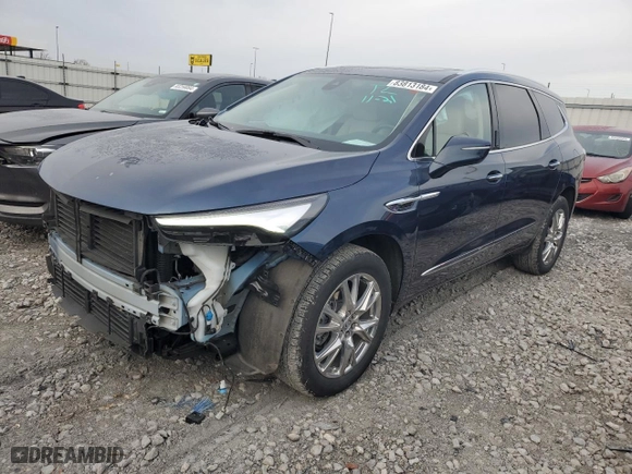 2023 Buick Enclave Essence with VIN 5GAERBKW0PJ151516, listed as a Copart auction lot 83813184 with 43,478 mi miles and Salvage Title. Bid and sale history available at carsss.com. Image 1.