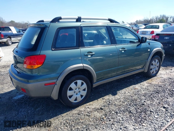 2003 Mitsubishi Outlander LS with VIN JA4LX31G93U043958, listed as a IAAI auction lot 41665111 with 78,582 mi miles. Bid and sale history available at carsss.com. Image 4.