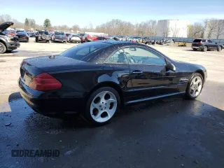 2004 Mercedes-Benz SL with VIN WDBSK76F24F068891, listed as a Copart auction lot 53531585 with 52,442 mi miles and Salvage title. Bid and sale history available at DreamBid. Image 3.