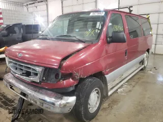 2002 Ford Econoline Passenger XL with VIN 1FMRE11W82HB74447, listed as a Copart auction lot 60527942 with 196,426 mi miles and Non Repairable. Bid and sale history available at DreamBid. Image 2.