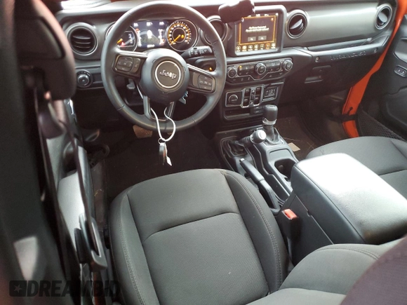 2023 Jeep Wrangler Sport S with VIN 1C4HJXDG6PW675682, listed as a Copart auction lot 41446855 with 22,816 mi miles and Salvage Title. Bid and sale history available at DreamBid. Image 8.