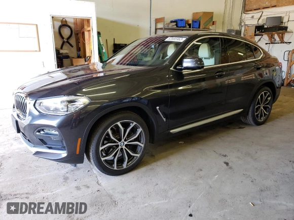 2021 BMW X4 xDrive30i with VIN 5UX2V1C09M9H40435, listed as a Copart auction lot 63585963 with 26,409 mi miles. Bid and sale history available at carsss.com. Image 1.