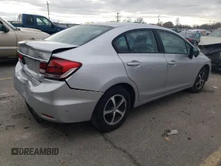 2015 Honda Civic Sedan SE with VIN 2HGFB2F75FH564317, listed as a Copart auction lot 82551864 with 120,074 mi miles and Salvage Title. Bid and sale history available at carsss.com. Image 3.