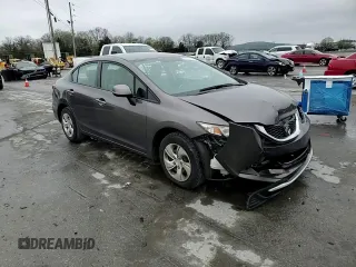 2013 Honda Civic LX with VIN 19XFB2F52DE040631, listed as a Copart auction lot 51076145 with 135,840 mi miles and Salvage Title. Bid and sale history available at DreamBid. Image 11.