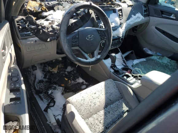 2018 Hyundai Tucson SEL with VIN KM8J33A48JU620700, listed as a Copart auction lot 46271185 with 0 mi miles and Salvage Title. Bid and sale history available at carsss.com. Image 8.