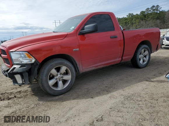 2013 Ram 1500 Express with VIN 3C6JR6AT5DG505546, listed as a Copart auction lot 46169015 with 169,223 mi miles and Salvage title. Bid and sale history available at DreamBid. Image 1.