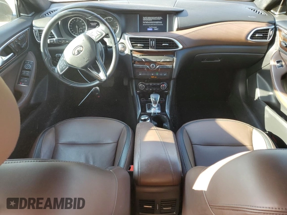 2018 Infiniti QX30 Premium with VIN SJKCH5CR5JA049653, listed as a Copart auction lot 68021414 with 73,898 mi miles and Salvage Title. Bid and sale history available at carsss.com. Image 8.