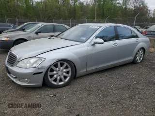 2008 Mercedes-Benz S-Class 5.5L V8 with VIN WDDNG86X78A174146, listed as a Copart auction lot 53618515 with 0 mi miles and Salvage Title. Bid and sale history available at carsss.com. Image 1.