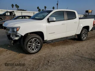 2021 Chevrolet Colorado 2WD Work Truck z VIN 1GCGSBEN9M1190602, wystawiony jako Copart lot #43215595 z przebiegiem 58 228 mil mil oraz Szkoda całkowita • Salvage title. Historia ofert i sprzedaży dostępna na DreamBid. Obrazek 1.