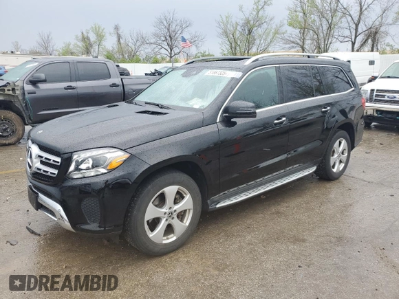 2018 Mercedes-Benz GLS 450 with VIN 4JGDF6EE4JB078967, listed as a Copart auction lot 51867325 with 109,061 mi miles and Salvage Title. Bid and sale history available at DreamBid. Image 1.