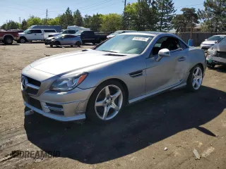 2015 Mercedes-Benz SLK-Class SLK 250 with VIN WDDPK4HA9FF102437, listed as a Copart auction lot 55301104 with 79,313 mi miles and Salvage Title. Bid and sale history available at carsss.com. Image 1.
