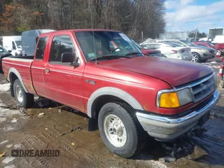 1997 Ford Ranger XLT with VIN 1FTCR15X6VTA06910, listed as a IAAI auction lot 41607892 with 153,956 mi miles. Bid and sale history available at carsss.com. Image 1.