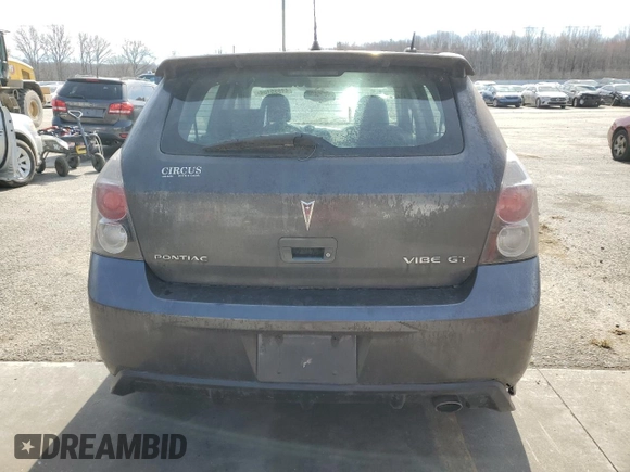 2009 Pontiac Vibe GT with VIN 5Y2SR67069Z424248, listed as a Copart auction lot 44655104 with 0 mi miles and Clean Title. Bid and sale history available at carsss.com. Image 6.