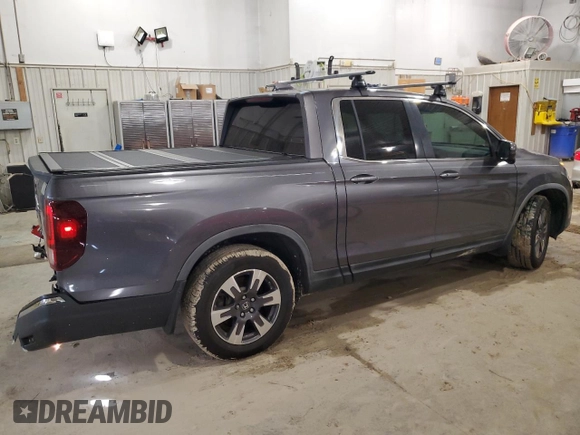 2017 Honda Ridgeline RTL-T with VIN 5FPYK2F67HB001123, listed as a Copart auction lot 47091705 with 102,163 mi miles and Non repairable. Bid and sale history available at DreamBid. Image 3.