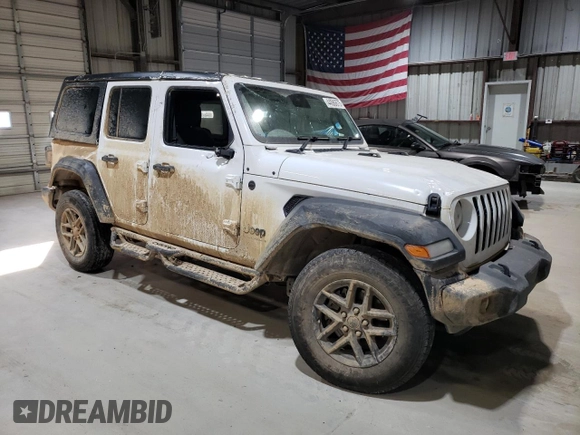 2024 Jeep Wrangler Sport with VIN 1C4PJXKNXRW233990, listed as a Copart auction lot 44586675 with 16,302 mi miles and Salvage title. Bid and sale history available at DreamBid. Image 4.