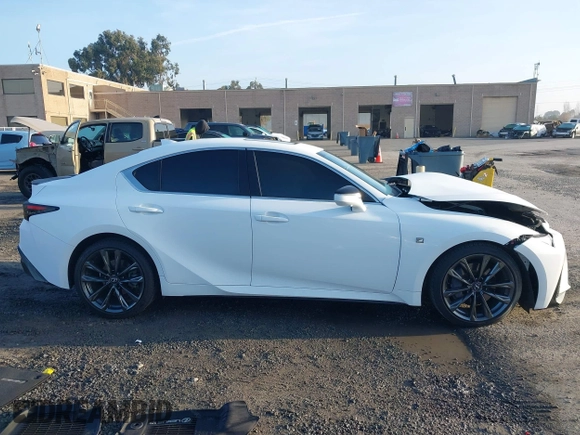 2023 Lexus IS with VIN JTHGZ1B2XP5059223, listed as a IAAI auction lot 41165638 with 48,340 mi miles. Bid and sale history available at carsss.com. Image 13.
