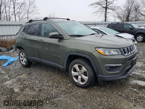 2018 Jeep Compass Latitude with VIN 3C4NJDBB6JT147355, listed as a Copart auction lot 43694585 with 105,230 mi miles and Salvage Title. Bid and sale history available at carsss.com. Image 4.