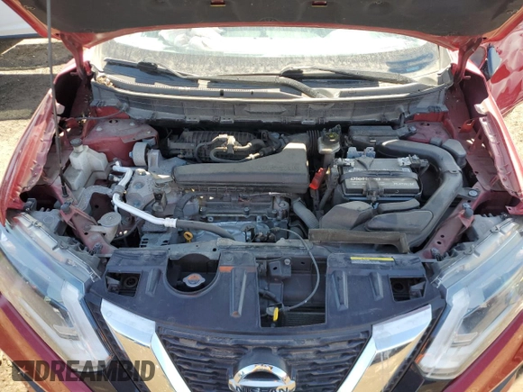 2017 Nissan Rogue S with VIN JN8AT2MV8HW266814, listed as a Copart auction lot 48042345 with 104,747 mi miles and Salvage Title. Bid and sale history available at carsss.com. Image 12.