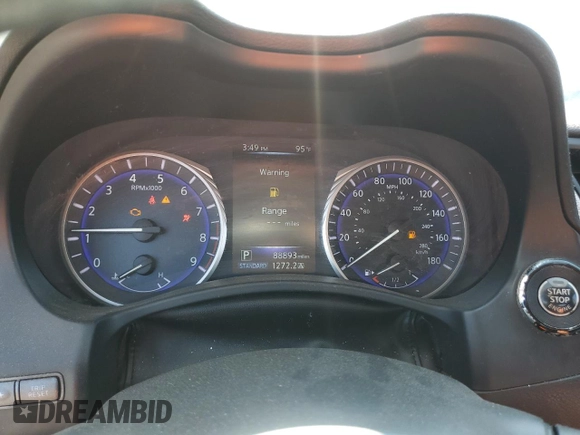 2015 Infiniti Q50 Premium z VIN JN1BV7APXFM335902, wystawiony jako Copart lot #59996905 z przebiegiem 88 893 mil mil oraz Szkoda całkowita • Salvage title. Historia ofert i sprzedaży dostępna na DreamBid. Obrazek 9.