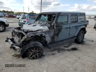 2024 Jeep Wrangler Sahara with VIN 1C4PJXEG1RW267927, listed as a Copart auction lot 75249564 with Not Provided miles and Salvage Title. Bid and sale history available at carsss.com. Image 1.