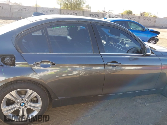 2017 BMW 3 Series 330i with VIN WBA8B9C57HK884847, listed as a IAAI auction lot 41739922 with 38,710 mi miles. Bid and sale history available at carsss.com. Image 14.