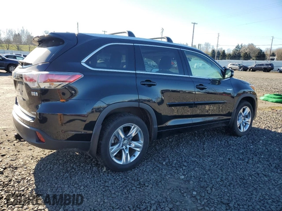 2015 Toyota Highlander Limited with VIN 5TDDCRFH6FS010841, listed as a Copart auction lot 89316875 with 75,873 mi miles and Salvage title. Bid and sale history available at DreamBid. Image 3.